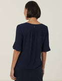 NNT Womens Georgie Fluted Sleeve Casual Classic Fit Business Work Shirt CATUK4