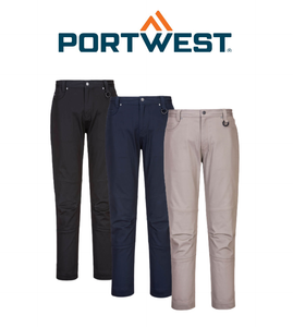 Portwest Ladies Stretch Slim Fit Work Pants Cotton Cargo Pants Comfort LP401