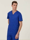 NNT Uniform Mens Next Gen Anti Bacterial Carl Scrub Top V-neck Nurse Work CATRFV