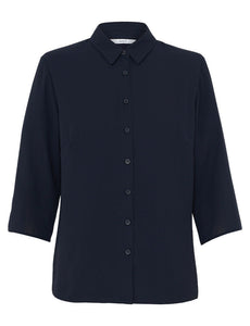 NNT Womens Business Georgie  3/4 Sleeve Pleat Back Formal Shirts Classic CATUKZ