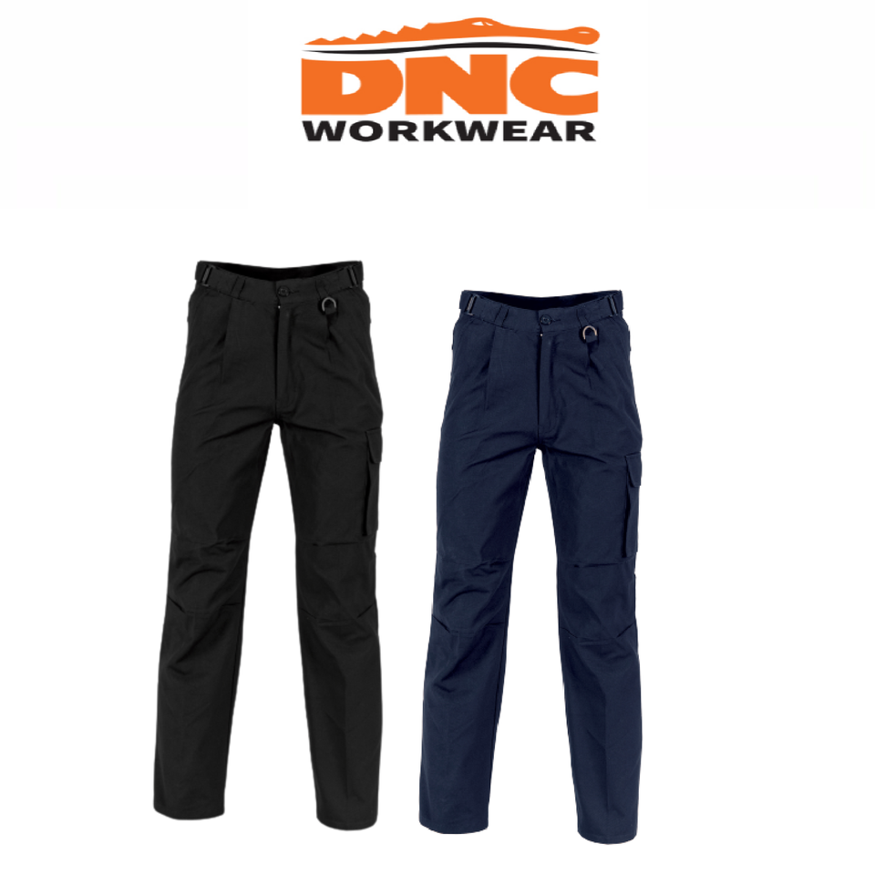 DNC Workwear Mens Hero Air Flow Cotton Duck Weave Cargo Pants Work 3332