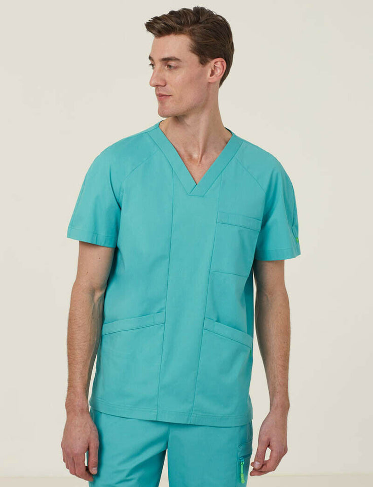 NNT Uniform Mens Next Gen Anti Bacterial Carl Scrub Top V-neck Nurse Work CATRFV