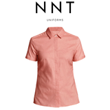 NNT Womens Short Cuff Band Sleeve Formal Shirt Tunic Classic Business CATU5J