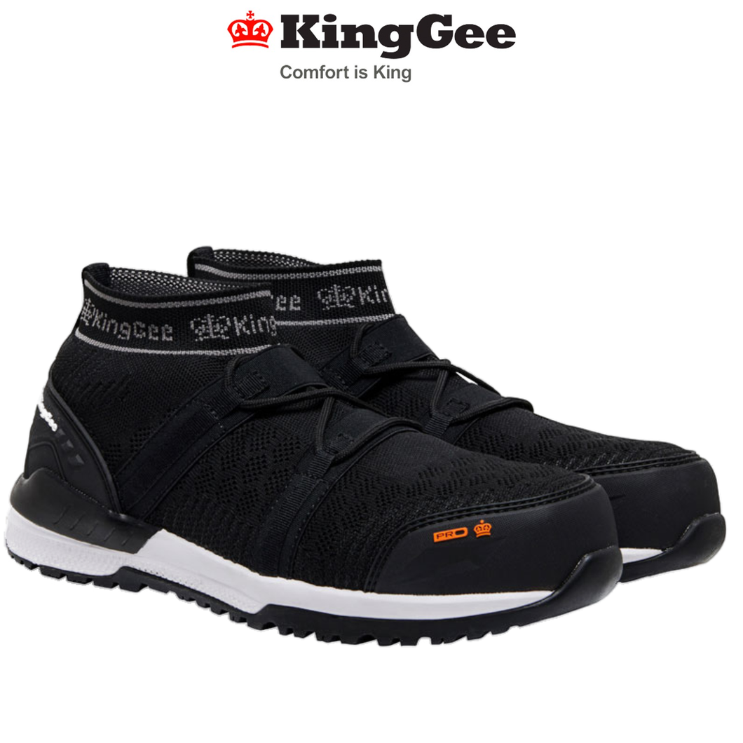 KingGee Mens Odyssey Knit Lightweight Proton Shoes Highly Breathable Work K26480
