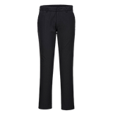 Portwest Stretch Slim Chino Pants Reflective Black Slim Fit Comfy Pant S232