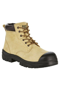 Mens Hard Yakka Gravel Suede Lace Sand Boots Steel Cap Work Safety Safe Y60085