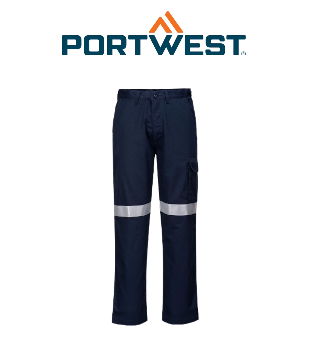 Portwest Modaflame Pants Lightweight Flame Resistant Reflective Tape FR05