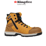 KingGee Mens Quantum Boot Tough Boots Leather Lightweight Safety Work K27115