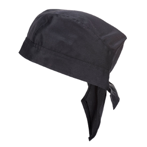 Portwest Chefs Bandana Black Restaurant Uniform Comfortable S903