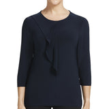 Womens NNT Blouse Soft Jersey 3/4 Round Neck T-Top Casual Corporate Top CATU9Q