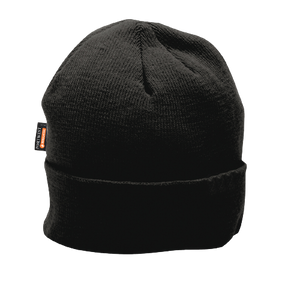 Portwest Knit Beanie Insulatex Lined Comfortable Acrylic Black Warm Cap B013
