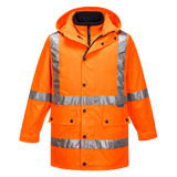 Portwest Max 4-in-1 Rain Jacket with Cross Back Reflective Work Safety MJ331