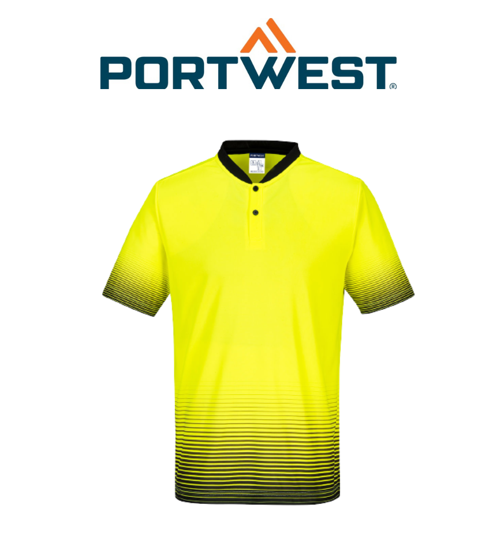 Portwest Sublimation Polo S/S Lightweight Hi Vis Polo Comfortable Shirt MP514