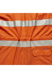 Mens Hard Yakka Protect Hi-Vis Safety Orange Tecgen Coverall Lightweight Y00100