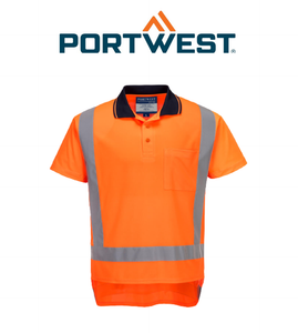 Portwest TTMC Short Sleeved Polo Lightweight Reflective Work Safety TM311