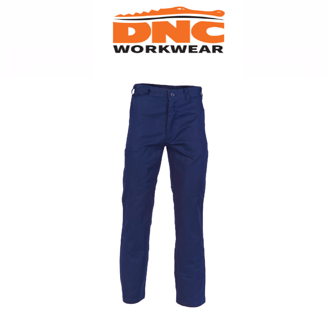 DNC Workwear Mens Lightweigh Cotton Work Pants Flame Retardant Work 3329