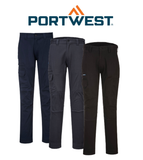 Portwest KX3 Cargo Pants Multiple Pocket Cotton Stretch Slim Pant T801