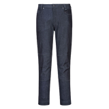 Portwest Denim Slim fit Stretch Work Pants Comfort 6 Pocket Tapered Pant MP702