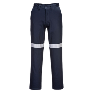 Portwest Straight Leg Pants with Tape Lightweight Reflective Tape MW705