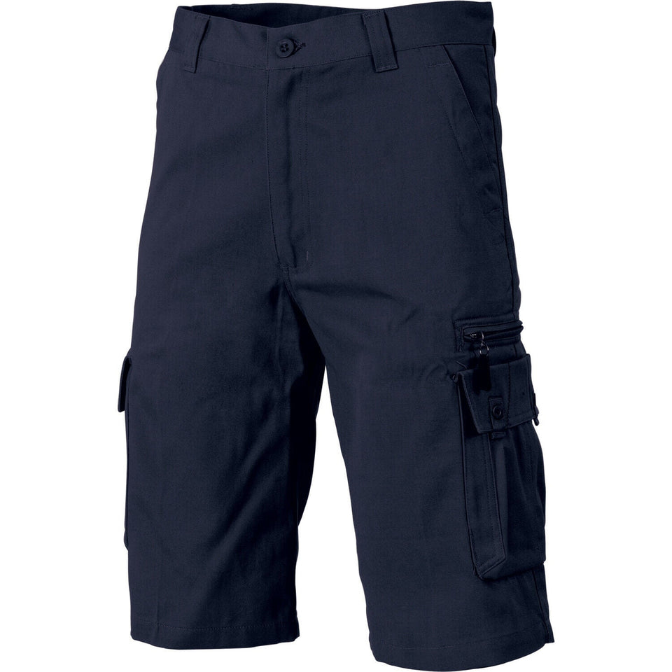 DNC Workwear Men Island Duck Weave Cargo Shorts Flame Retardant Tough Work 5433