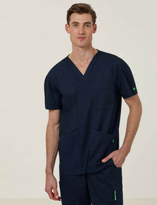 NNT Uniform Mens Next Gen Anti Bacterial Carl Scrub Top V-neck Nurse Work CATRFV