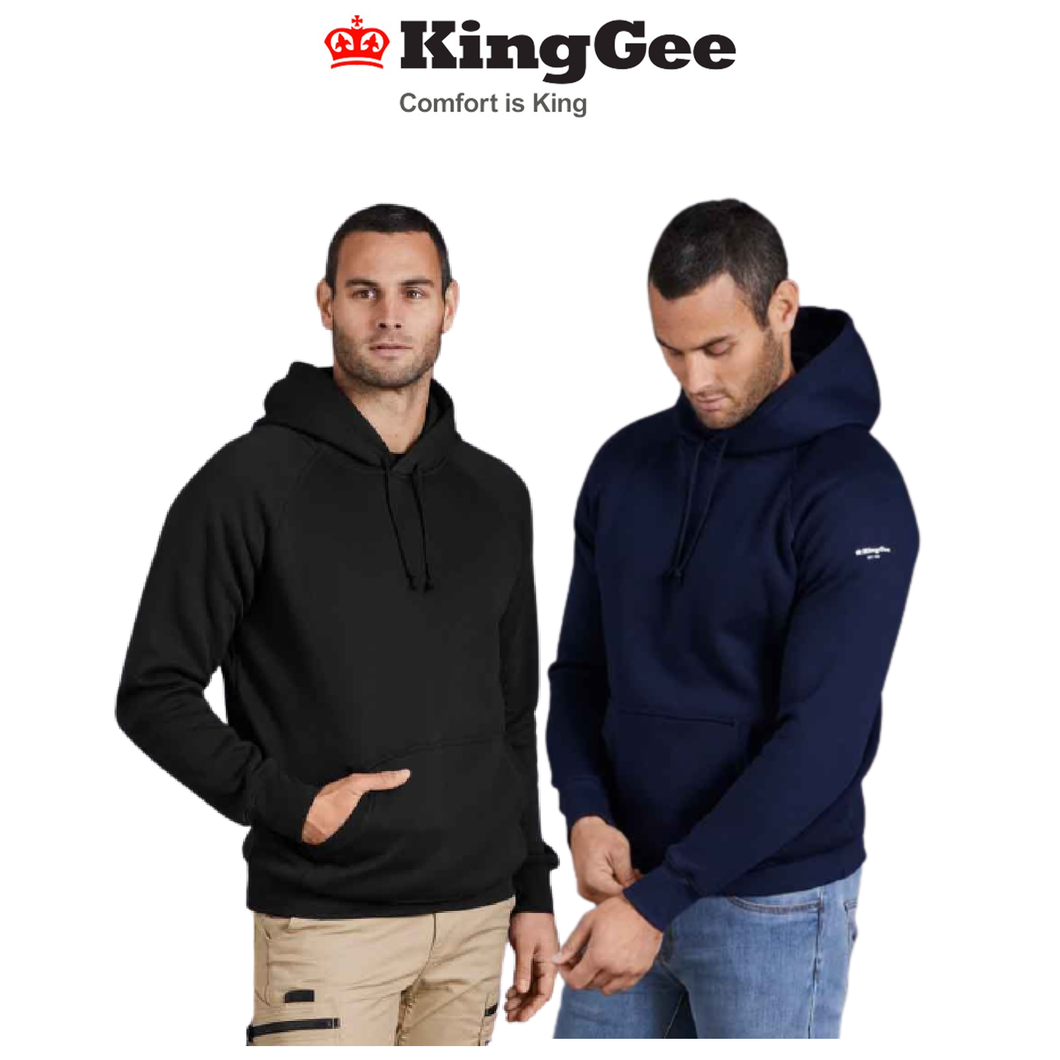 KingGee Mens Aus Made Hoodie Comfortable Cotton Australian Work Jumper K15018
