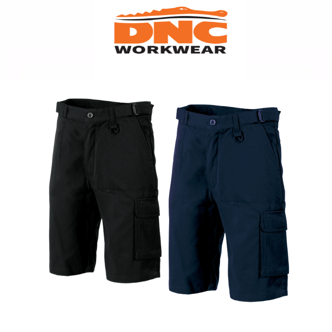 DNC Workwear Men Hero Air Flow Duck Weave Cargo Shorts Summer Comfort Work 3331