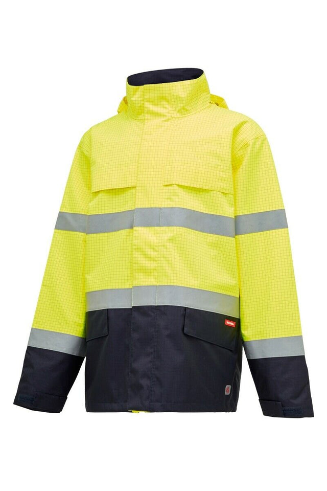 Hard Yakka Mens Antistatic Water Resistant Jacket Thermal Work Safety Y06730