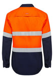 Hard Yakka Safety Hi-Vis Vented Cotton Taped Work Long Sleeve Shirt Y07940