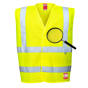 Portwest Hi-Vis Anti Static Vest - Flame Resistant Reflective Work Safety FR71