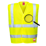 Portwest Hi-Vis Anti Static Vest - Flame Resistant Reflective Work Safety FR71