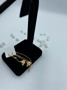18K Gold Filled Dangling Elephant Earrings