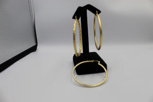 18K Gold Filled 2 Hoops Earrings