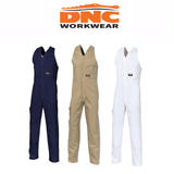 DNC Workwear Mens Cotton Drill Action Back Overall Flame Retardant Work 3121