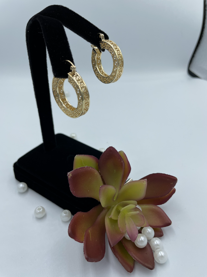 18K Gold Filled French Hook Hoop Earrings