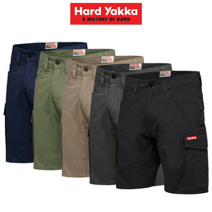 Hard Yakka 3056 Cargo Shorts Cotton Ripstop Tradie Stretch Y05100
